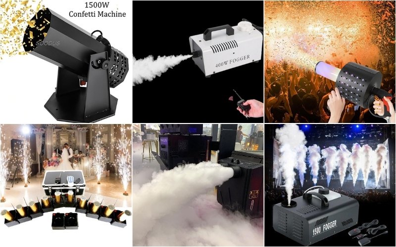 Pyro , Fog & Confetti Machine